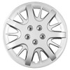 Upgrade Your Auto Set of Four 16' Silver Hubcap Wheel