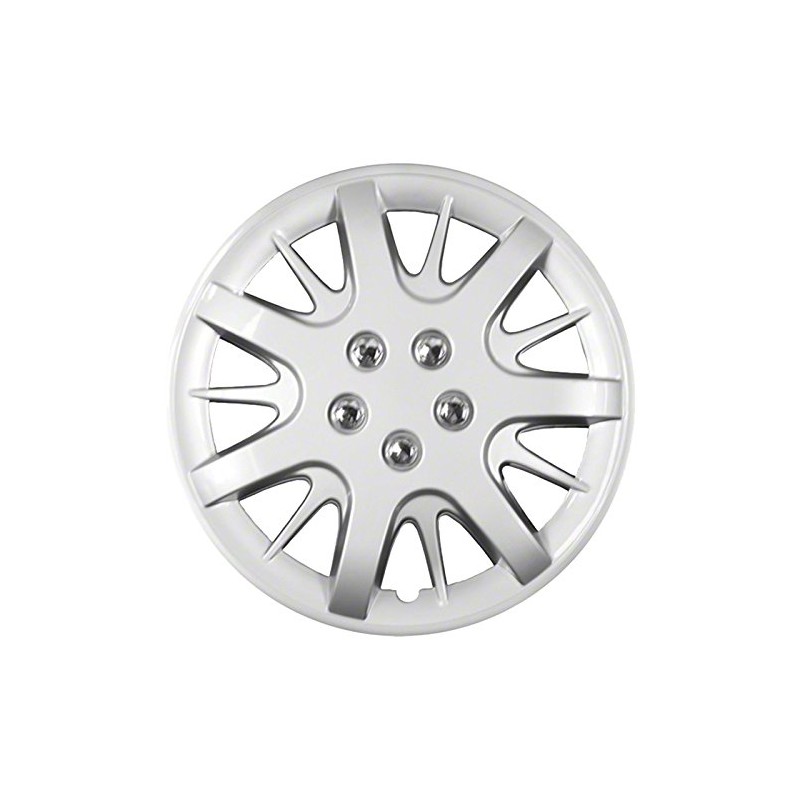 Upgrade Your Auto Set of Four 16' Silver Hubcap Wheel