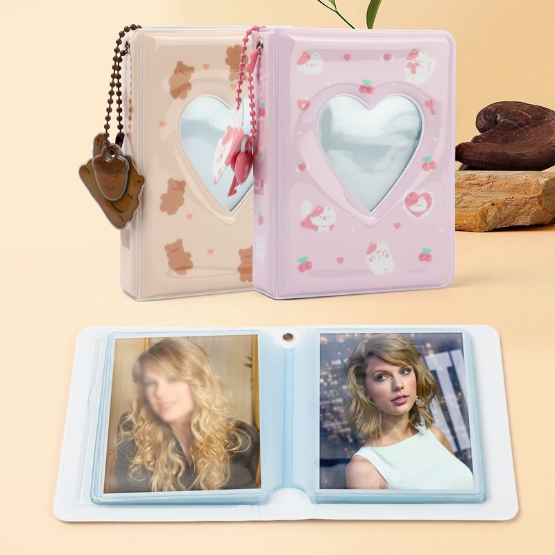 40 Pockets Photo Binder Album, 3 Inch Kpop Mini Photocard