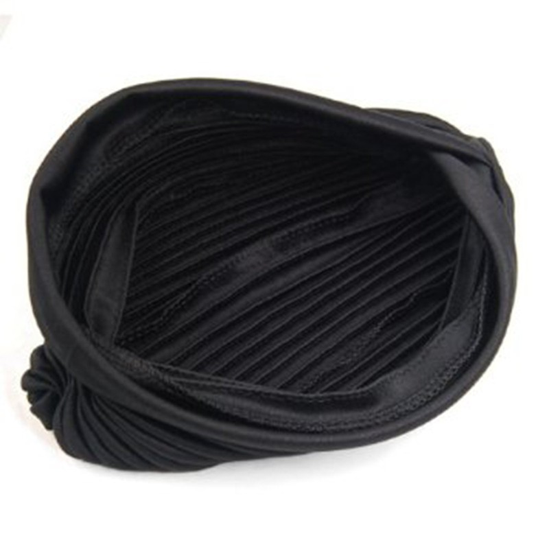 SWT Black Fashion Turban Funky Headwrap --- Ideal for Hair