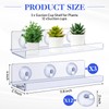 Reallnaive 3 Pack 12 Inch Window Suction Cup Shelf for