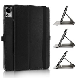 JRTAL Case Compatible with BOOX Tab Mini C, 360° Rotating Cover Faux Leather Protective Case with Stand Function for BOOX Tab Mini C 7.8 Inch Tablet - Black