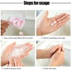 Gowxs 1000 Sheets Pink Portable Disposable Paper Soap Portable Travel Hiking Washing Hand Bath Toiletry Paper Soap Sheets Confetti Portable Gentle Soap Papers for Kids Women Soap Paper Soap Fragrance Hand W