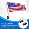 2 Pack Universal Boat Flag with Boat Flag Pole Kit,