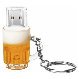 USB Flash Drive 32GB Cute Beer Mug Shaped USB Drive Thumb Drives USB 2.0 Memory Stick for External Data Storage