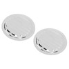 2PCS Round Louvered Air Vent Stainless Steel Marine Grade Rainproof