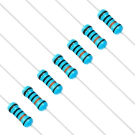 Chanzon 100pcs 1/2W (0.5W) 100K Ω ohm Metal Film Fixed Resistor 0.01 ±1% Tolerance 100KR MF Through Hole Resistors Current Limiting Rohs Certificated
