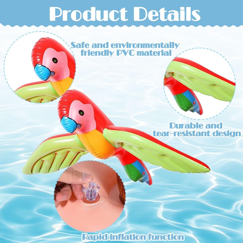 CUVZORA Pack of 2 Inflatable Toys, Beach Swimming Pool Toy,