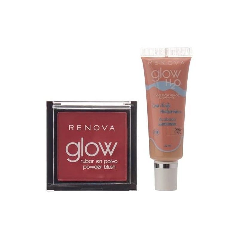 Renova Kit Rubor Fucsia & Maq Glow H2O Claro