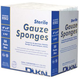 Dukal Sterile Gauze Sponges, 4" x 4"
