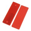 sourcing map 2 Pcs Red Plastic Reflective Plate Reflector 145mm