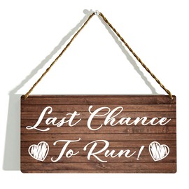 Wedding Decor, Funny Wedding Signs for Ring Bearer or Flower Girl, Ring Bearer Sign, Here Comes the Bride Sign, Wedding Stuff, Wedding Signs, 12x6 Inch Wood Wall Hanging Decor(GMS508)