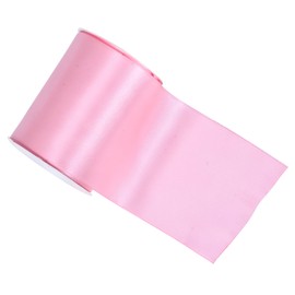 YAMA Pink Double Faced Satin Ribbon, 4 Inch 5 Yards, Great for Crafts Bows Flower Bouquet Wedding Home Decor Gift Wrapping
