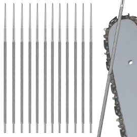 Begonia Pack of 12 4.0 mm Round Files for Chainsaws, Chainsaw File Round File 3/8 for Repairing, Sharpening Saw Chains, File for Chainsaws, Chainsaw File, Round File Saw Chains