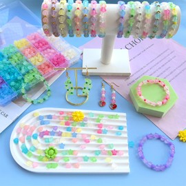 1000 piezas de cuentas de estrella de acrílico mate, cuentas Hart para hacer joyas de pulsera, cuentas de color jelly, cuentas de pasta de colores, cuentas bonitas y estéticas de Kawaii para collares