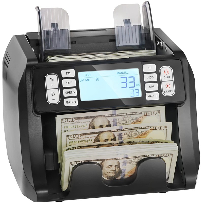VEVOR Money Counter with UV, MG, IR, DD Detection for