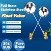 Float Valve, 1/2" 304 Stainless Steel Float Ball Valve with