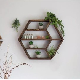 Simplemente Diseño Repisa Masetero Esmaltero/aceites Y Más Hexagonal Decoración