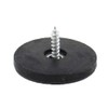 (4pcs) 25mm Round Screw-in PTFE Teflon Furniture Glides by Lifeswonderful®