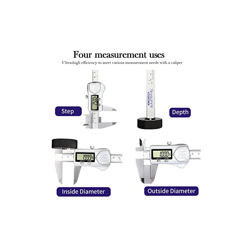 Skysummr IP67 Waterproof Electronic Vernier Digital Caliper Measuring Tool Stainless