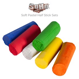 Soho Urban Artist Soft Pastels Set of 90 Unique, Vibrant Colors - Half Stick 1.3" Long, Soft Pastels for Artists, Velvety Texture, Lightfast, Perfect for Layering & Blending