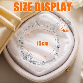 Ormromra Silver Stars Beaded Charm Bracelet, Layered Bracelet for Women, Adjustable Stars Beaded Bracelet, Hypoallergenic Friendship Bracelets for Girls, Fashion Bracelet Jewelry Gift