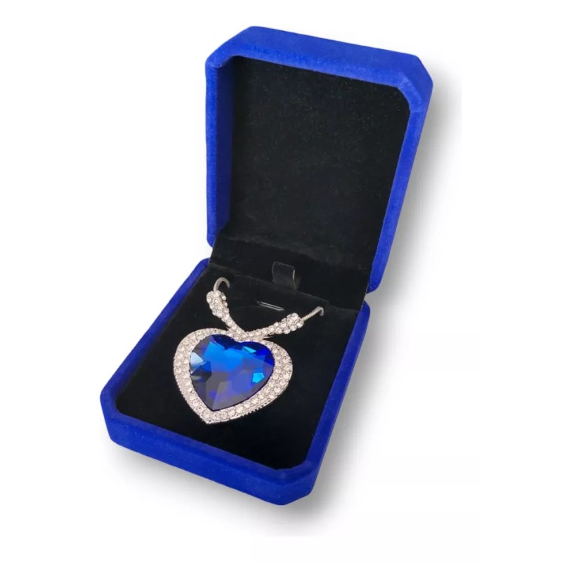 Dtup Collar Corazón Del Mar Circonios Colección Titanic Plata 925