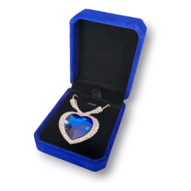 Dtup Collar Corazón Del Mar Circonios Colección Titanic Plata 925