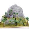 Woohome Pack of 60 Model Building Trees, Miniature Palm Tree,