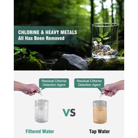 Diiwet Filtered Shower Head with Handheld, High Pressure Shower Heads with Filter for Hard Water, 6 Spray Modes Detachable Showerhead with Hose and Bracket (Silvery)