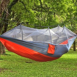 Lightweight Wide Daily Mosquito Net Hammock Full Set Orange