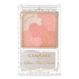 Canmake Glow Lules Cheeks 03 Fairy Orange Fleurs, 0.2 oz (6.3 g)