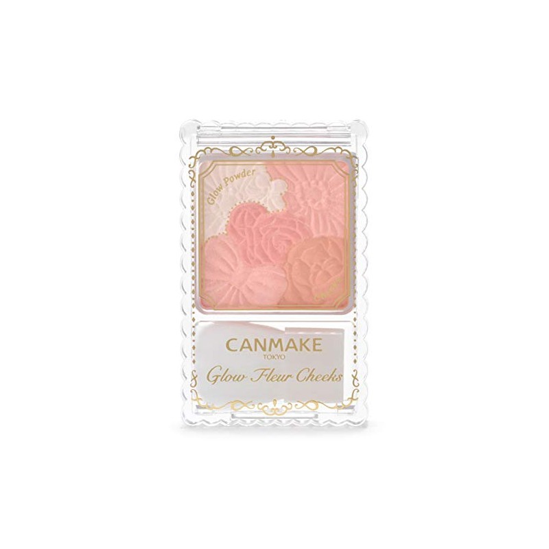 Canmake Glow Lules Cheeks 03 Fairy Orange Fleurs, 0.2 oz