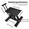 Motorcycle Jack Lift Stand 400 lbs Capacity, Heavy Duty Steel