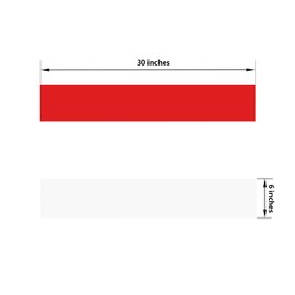 GALOFAY Silicone Door Kick Plate 6x30 inches, Self Adhesive Flexible Rubber Tape Stick On Scratches Protector Plates, for Doors,6"x 30" White