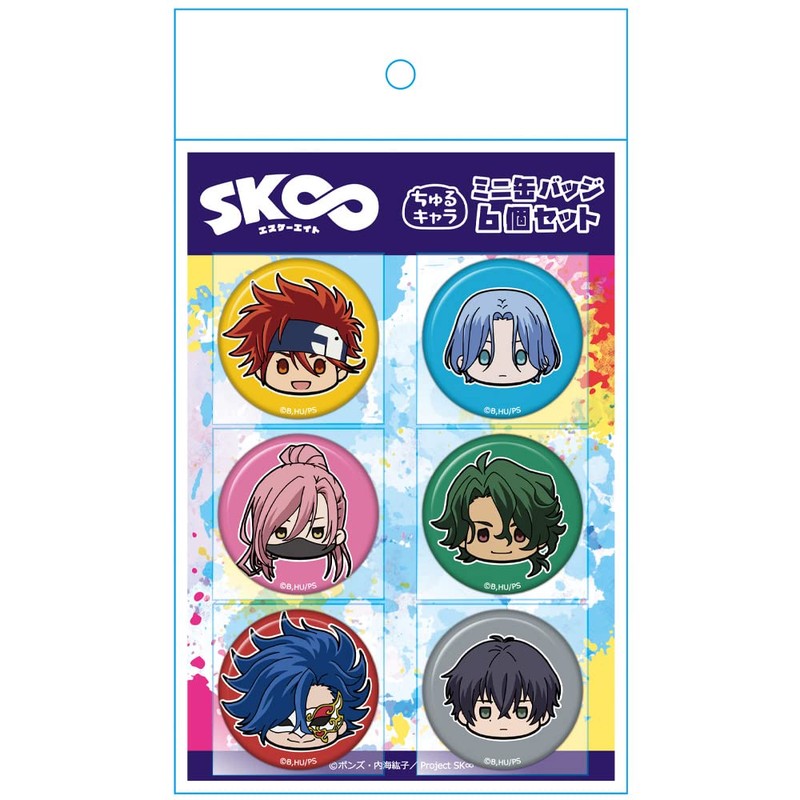 SK∞ Escate Churu Chara Mini Can Badge Set of 6
