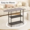 GILLAS Ironing Board with 2 Tier Storage Basket, Movable Ironing