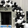 CYTTOKL Black and White Balloons 12 inch 100 Pack Black