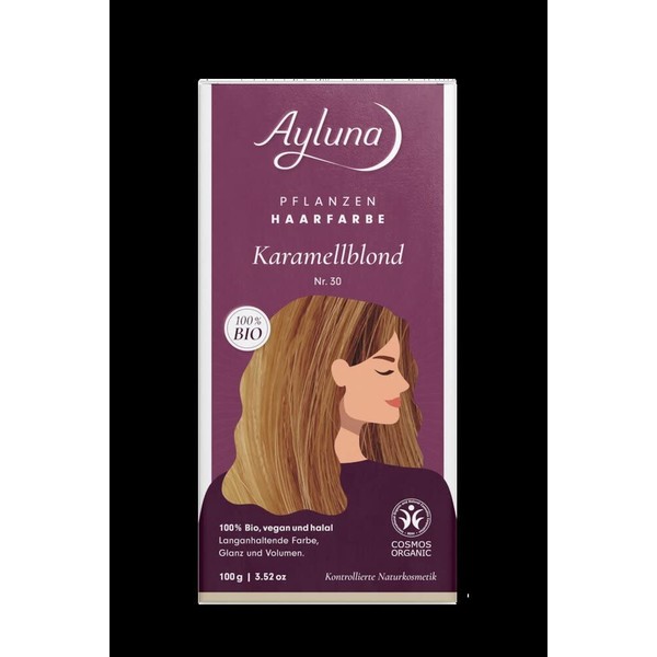 Ayluna Plant Hair Dye Caramel Blonde (2 x 100 g)