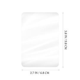 Operitacx 200 Pcs Clear Universal Thermal Laminating Sheets Pouches, Photo Sealing Film Thermoplastic Sealing File, Waterproof Protective Film for Home Office Store White (0.055mm, 3 Inch)