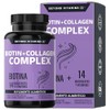 Biotin Collagen Complex Contiene Biotina Colágeno Ingredientes Vitaminas Suplemento Vitamínico