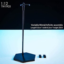 Lmzauet 1/12 Scale Figure Display Dynamic Can Be Spliced Stand Holder For 6 inch Dolls Action Figures (Long)