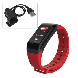 Color Screen Smartband Heart Rate Monitor Waterproof Sport Smart Wristband (Red)
