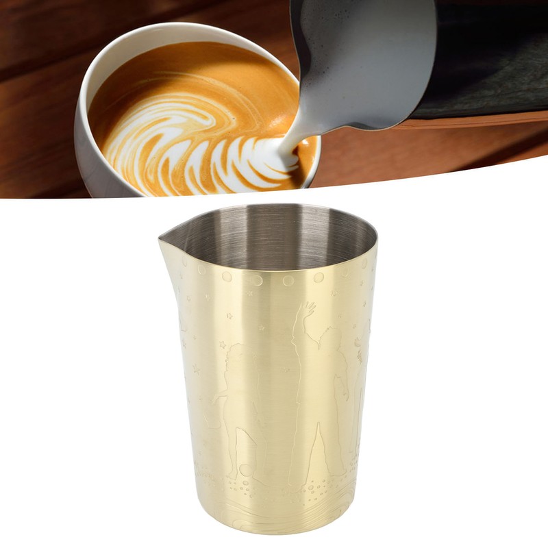 Milk Frothing Pitcher 304 Stainless Steel Rust Proof Multipurpose 840ml
