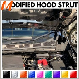 TENKIDOM Front Hood Struts Compatible with Nissan Sunny/Sentra (B13) 1990-1993 Shock Lift Supports Bonnet Gas Dampers Springs Kit No-Drill Bolt-on