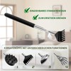 BJOYEE Extendable Back Scratcher, Set with 4 Different Interchangeable Heads,
