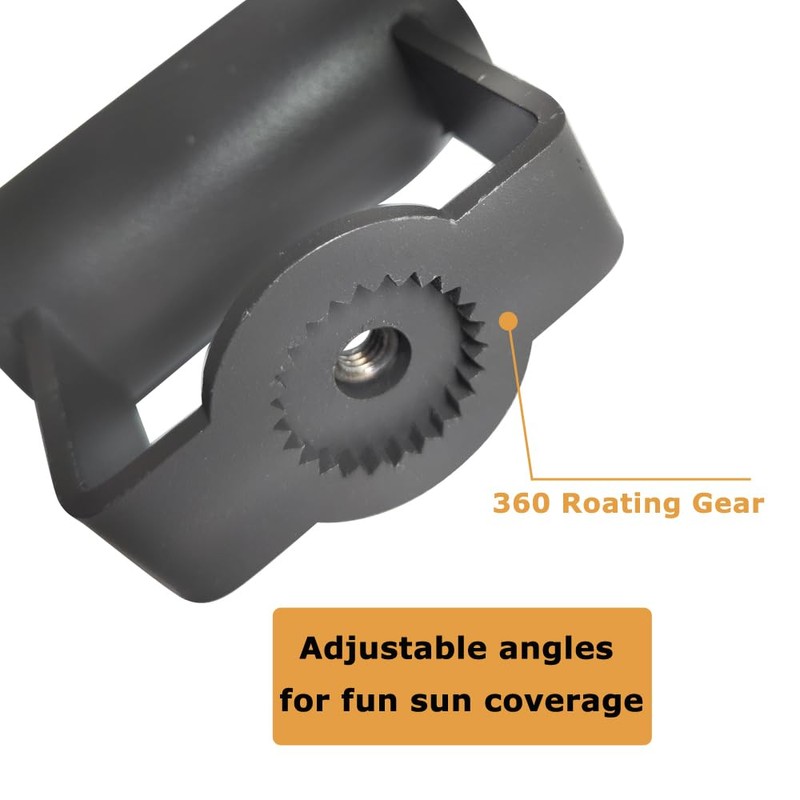 Pair of Patio Umbrella Clamp Holder - Heavy Duty Steel