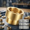 3 Pcs Tub Spout Adapter Length 20 mm G1/2 Male