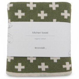 Ecovask Kitchen Towel Single Organic Cotton, Pistachio +