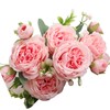3 Bunches 5 Heads Artificial Persian Roses Wedding Hand Tied